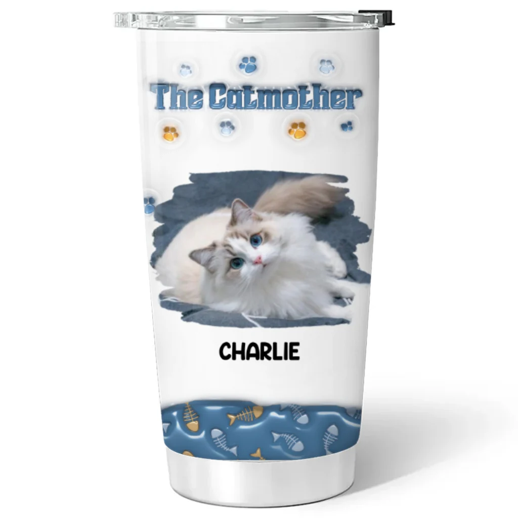 The Catmother Version Photo 2 - Personalized Custom 3D Inflated Effect Tumbler - Image 2