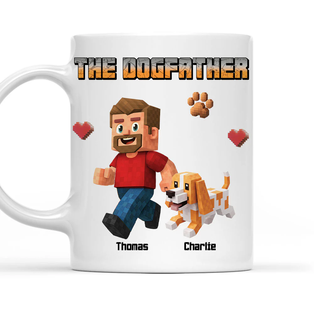 The Dog Father Puzzle - Personalized Custom Coffee Mug