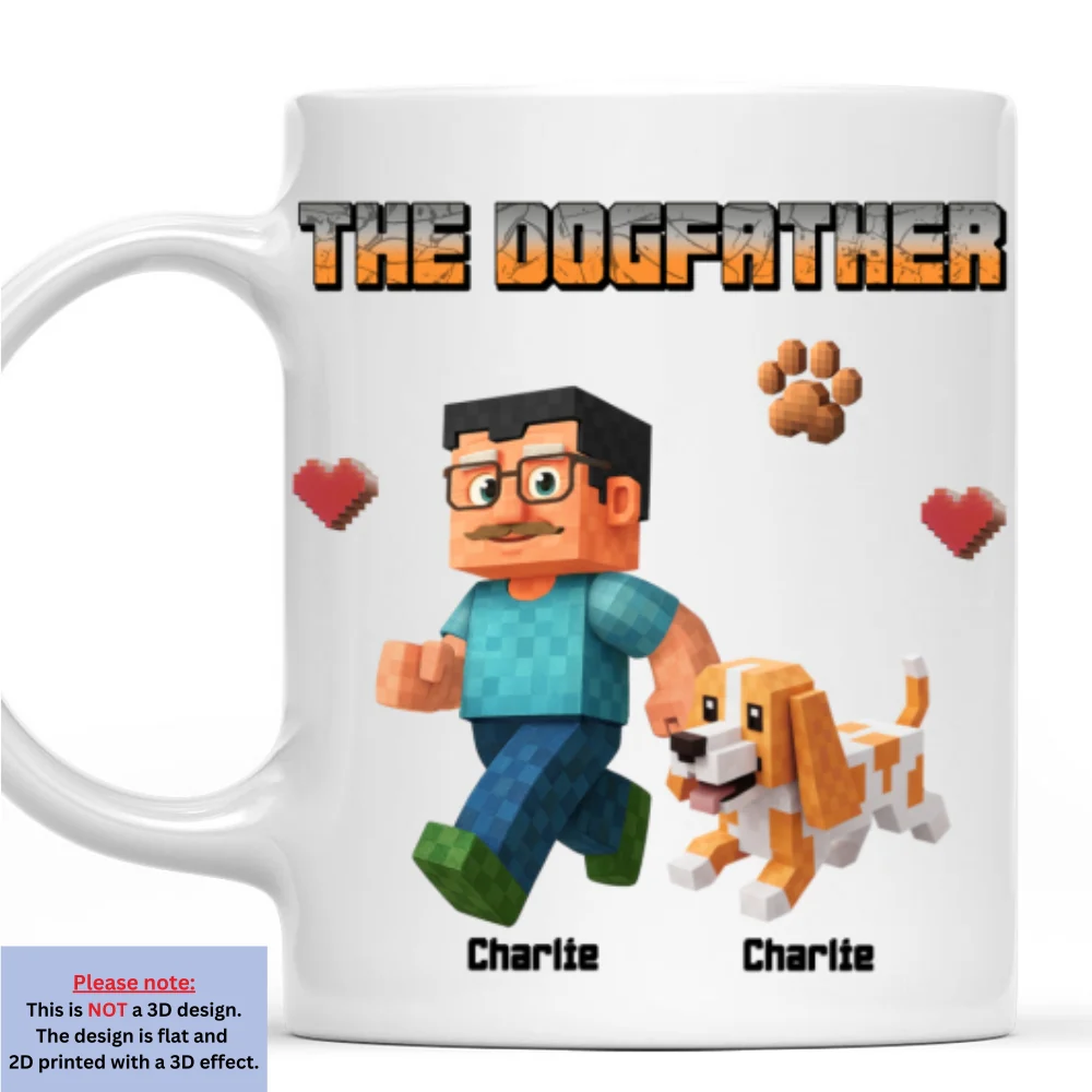 The Dog Father Puzzle - Personalized Custom Coffee Mug - Image 7