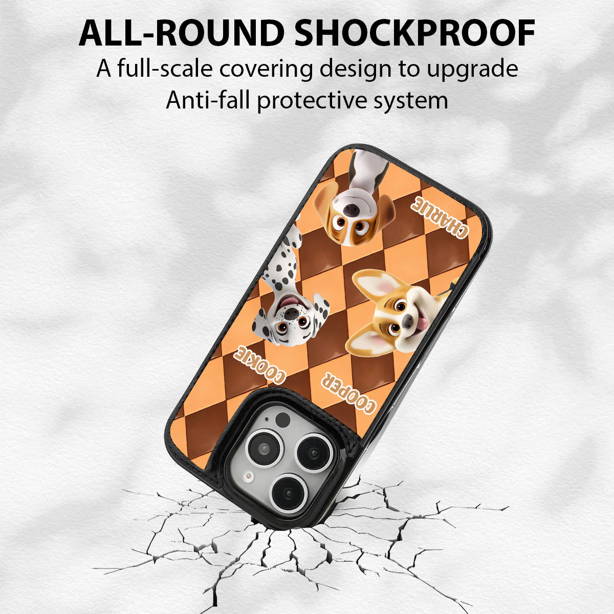 The Dog Is Mine - Personalized Custom Leather Phone Case - Image 7
