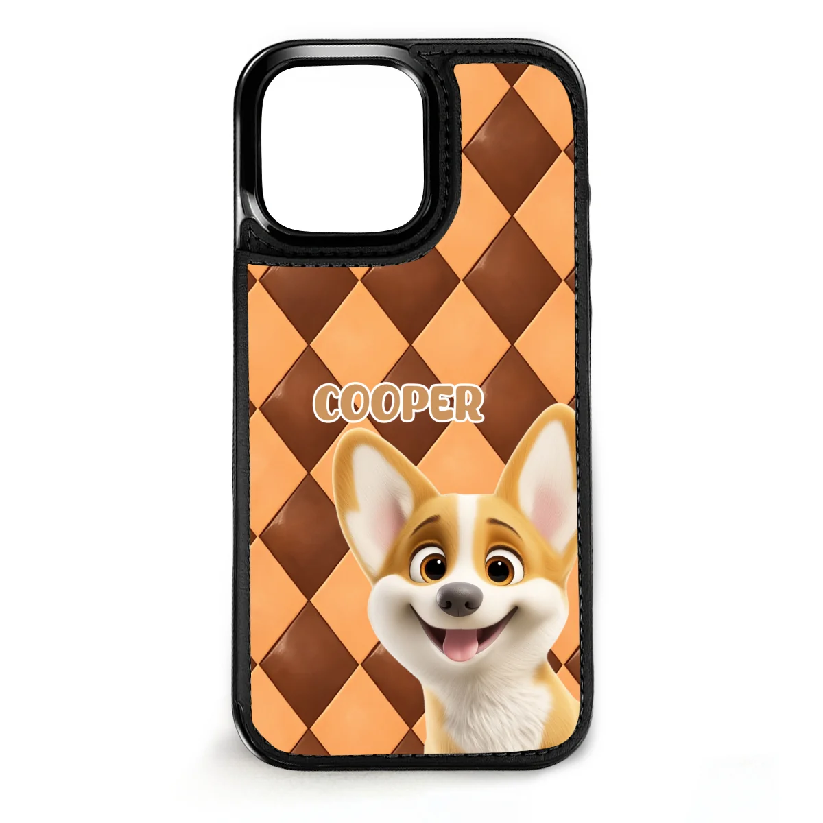 The Dog Is Mine - Personalized Custom Leather Phone Case - Image 9