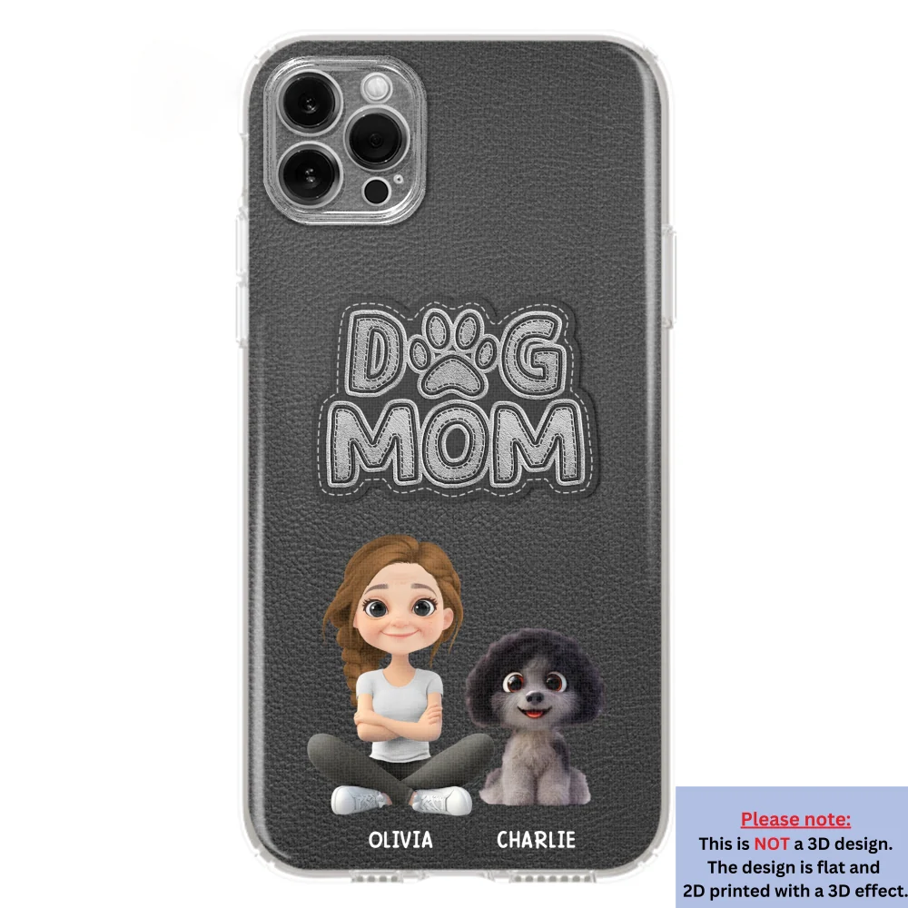 The Dog Mom - Personalized Custom 3D Effect Phone Case - Image 15