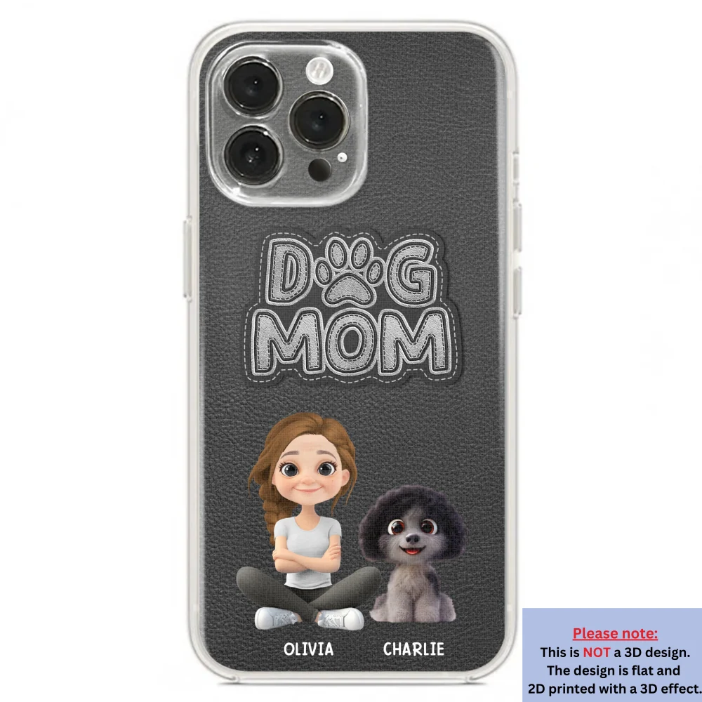 The Dog Mom - Personalized Custom 3D Effect Phone Case - Image 20
