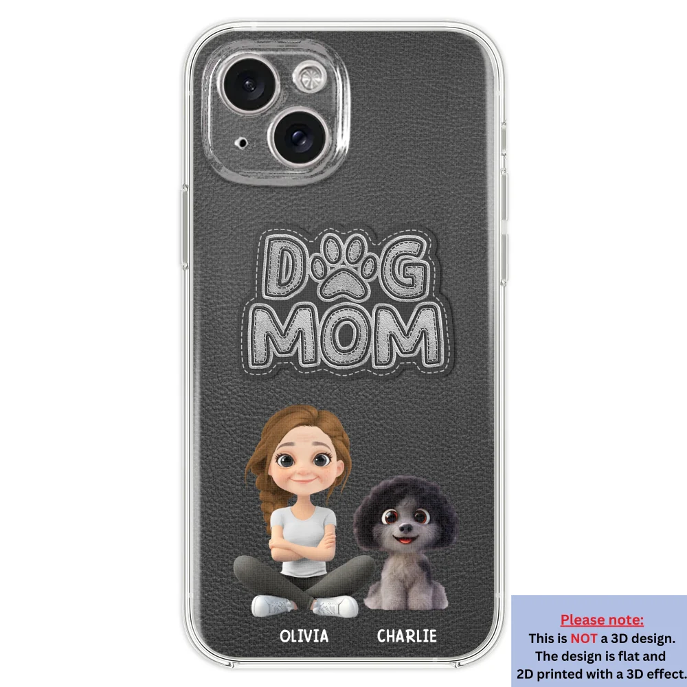 The Dog Mom - Personalized Custom 3D Effect Phone Case - Image 21