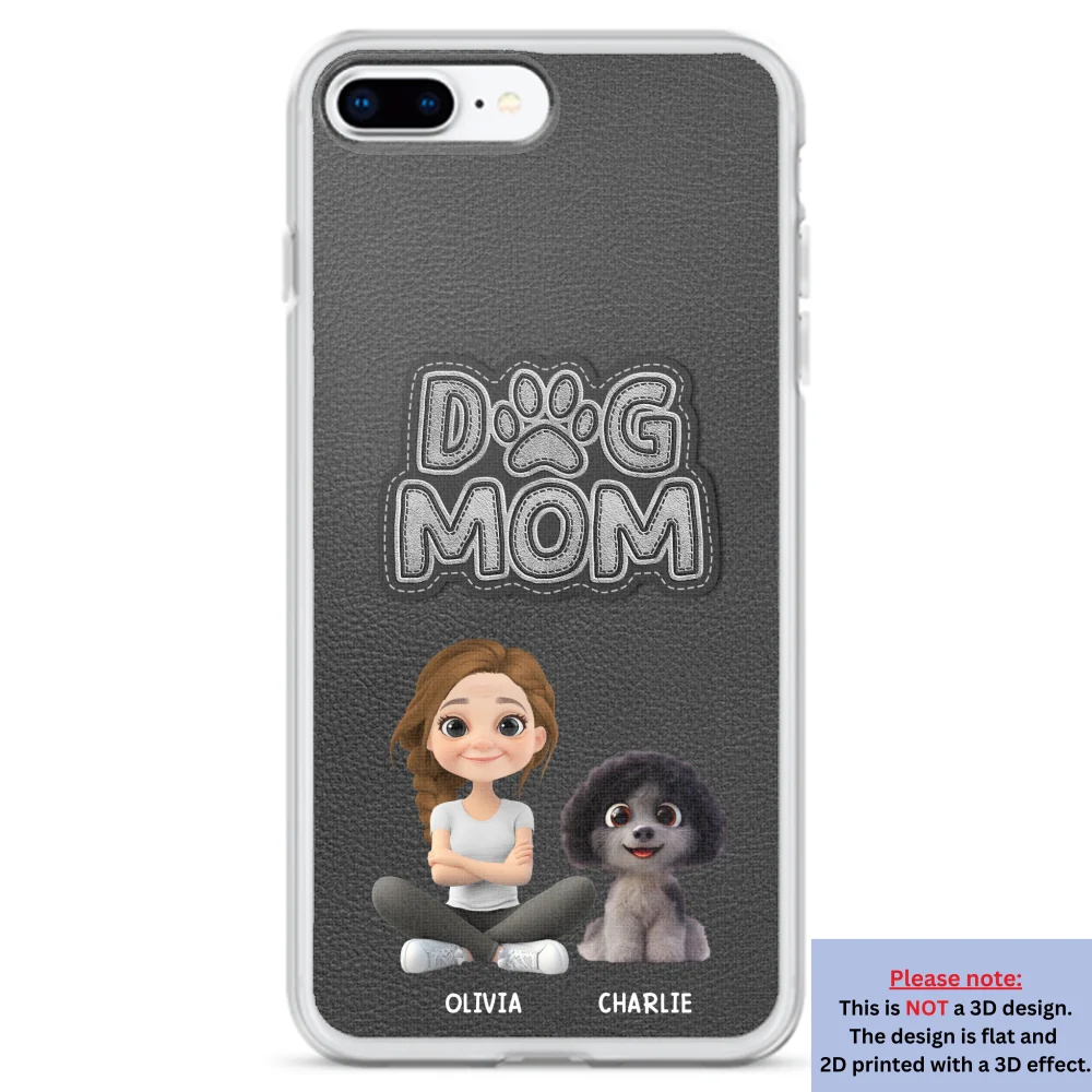 The Dog Mom - Personalized Custom 3D Effect Phone Case - Image 7