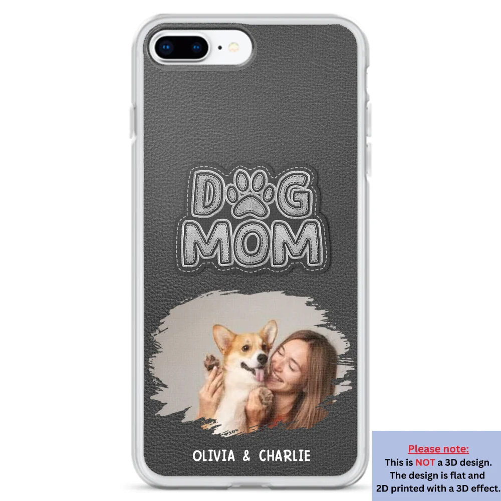 The Dog Mom Photo - Personalized Custom 3D Effect Phone Case - Image 2