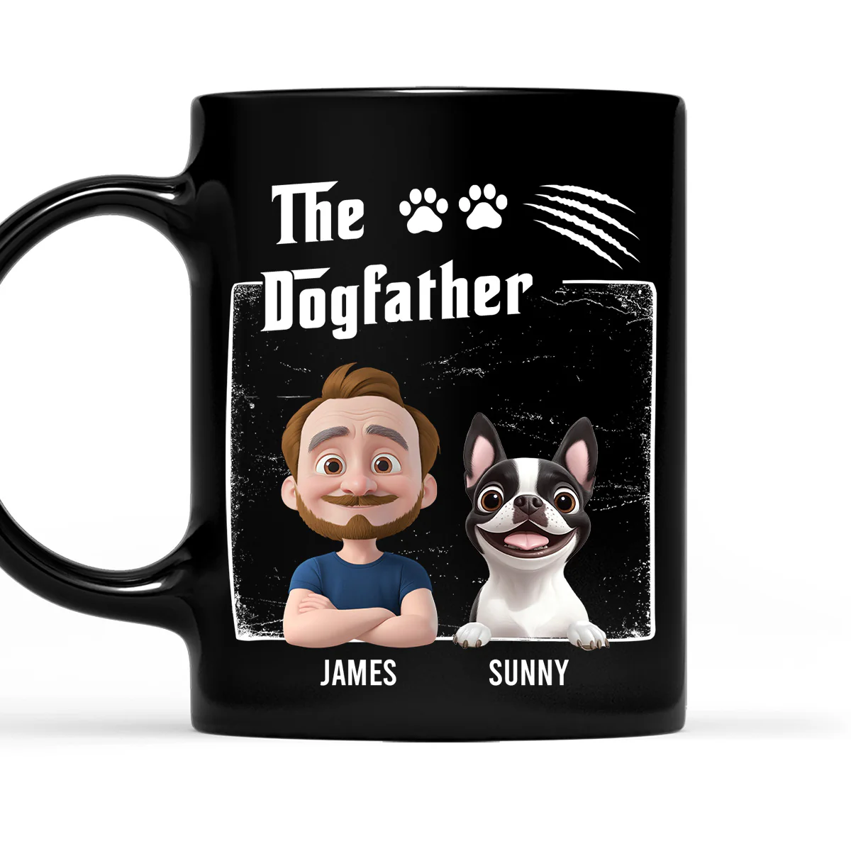 The Dogfather Dark Ver - Personalized Custom Coffee Mug