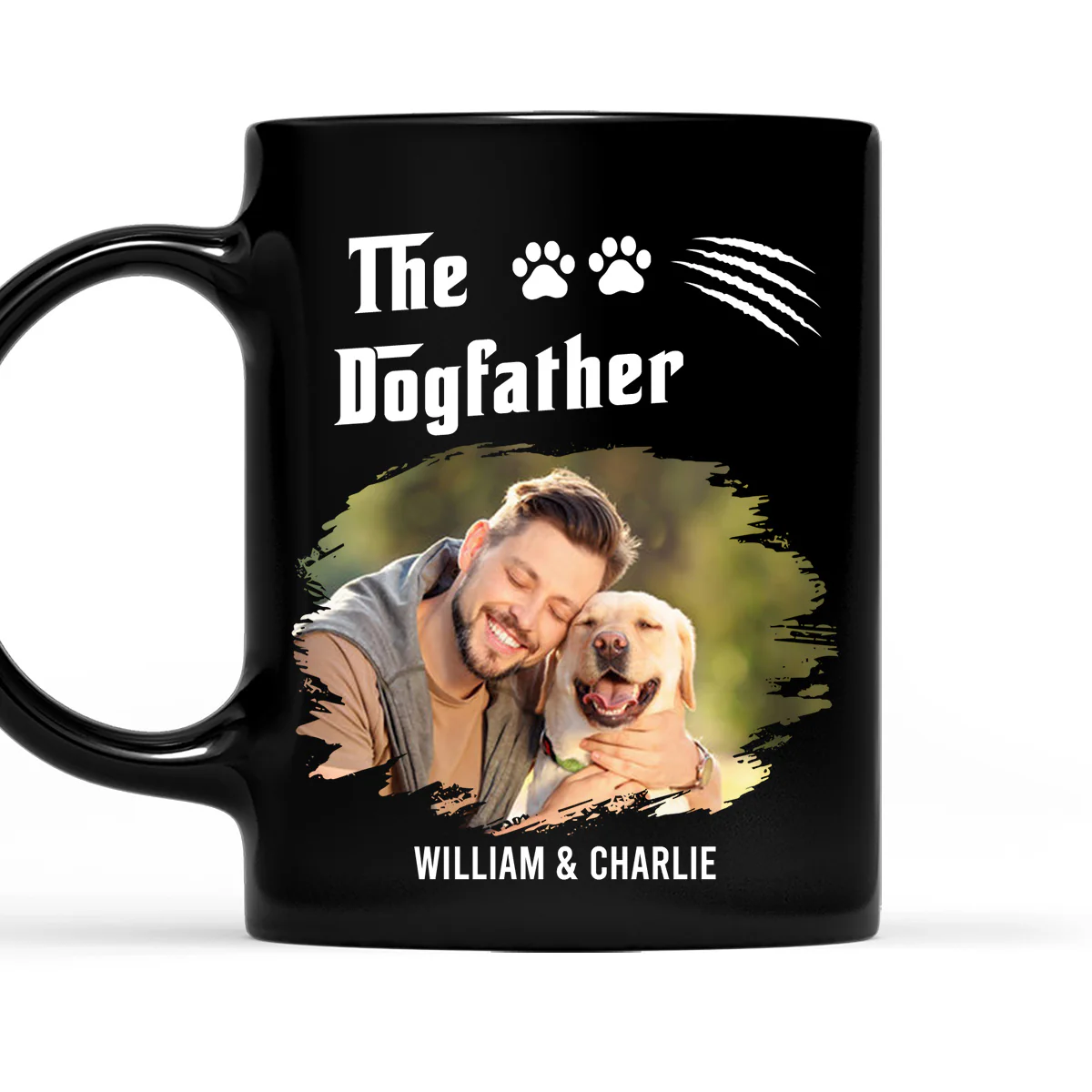 The Dogfather Dark Ver Photo - Personalized Custom Coffee Mug