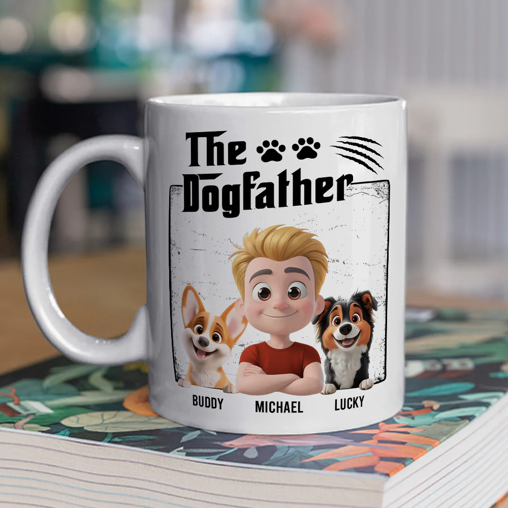 The Dogfather - Personalized Custom Coffee Mug - Image 4