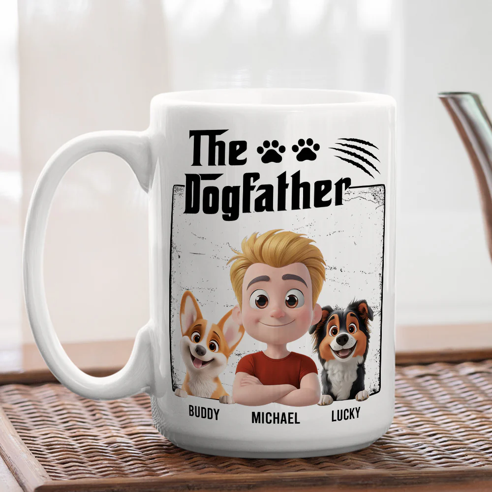 The Dogfather - Personalized Custom Coffee Mug - Image 5