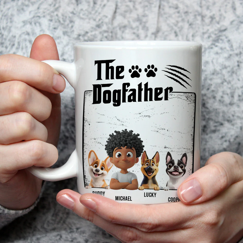 The Dogfather - Personalized Custom Coffee Mug - Image 6