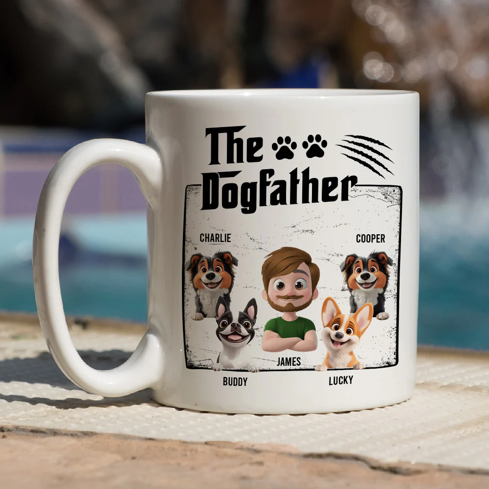 The Dogfather - Personalized Custom Coffee Mug - Image 7