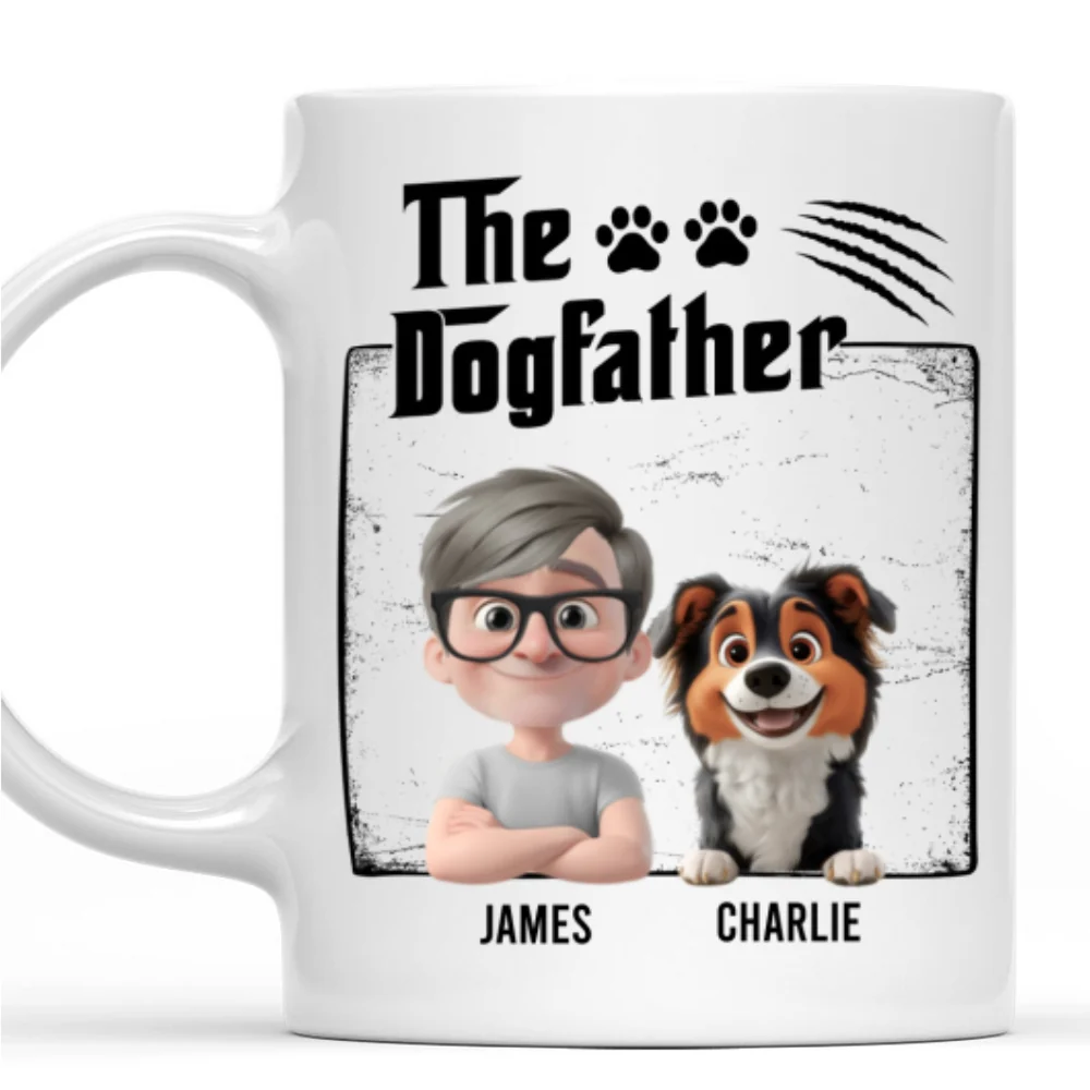The Dogfather - Personalized Custom Coffee Mug - Image 9