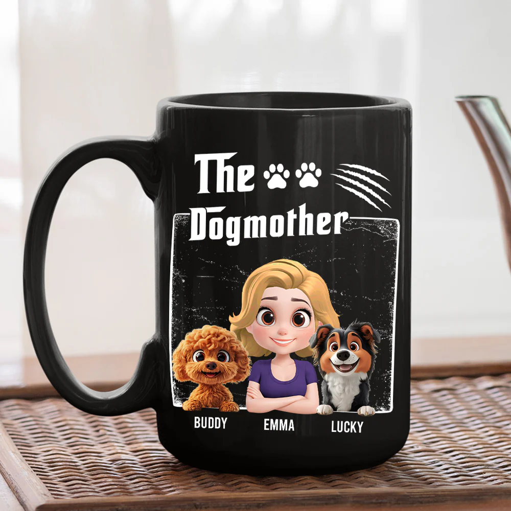 The Dogmother Dark Ver - Personalized Custom Coffee Mug - Image 4