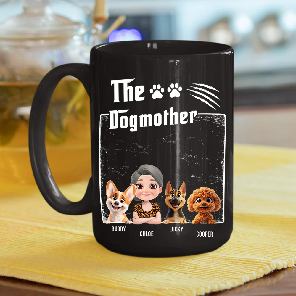 The Dogmother Dark Ver - Personalized Custom Coffee Mug - Image 5