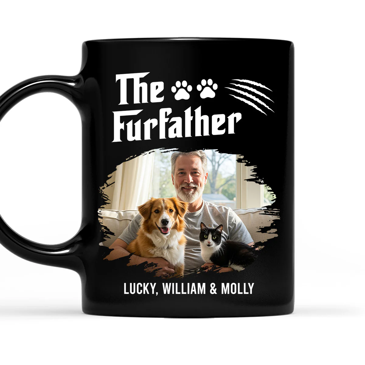 The Furfather Dark Ver Photo - Personalized Custom Coffee Mug