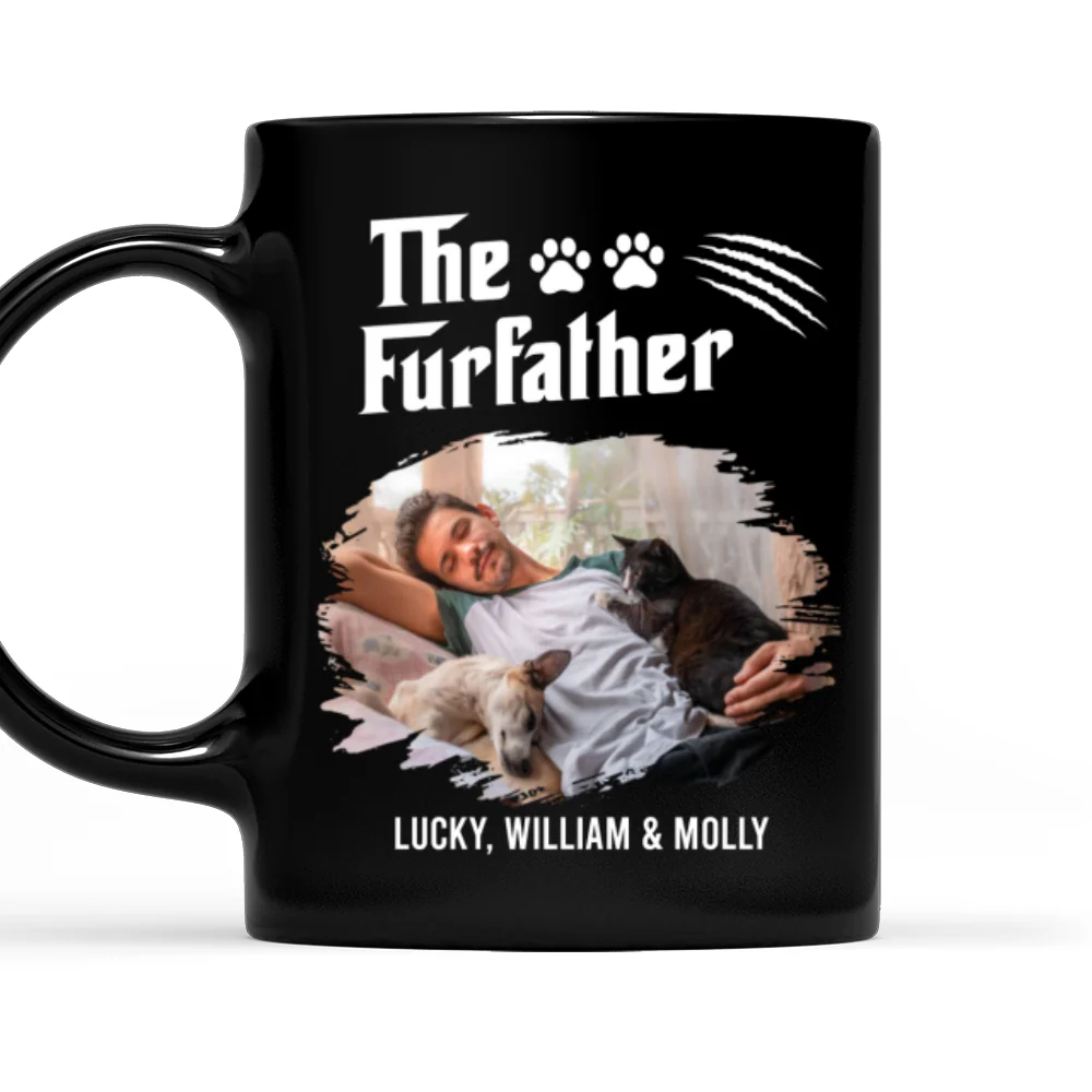 The Furfather Dark Ver Photo - Personalized Custom Coffee Mug - Image 4
