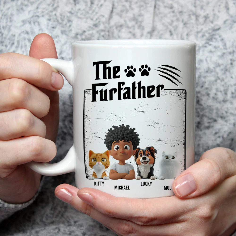 The Furfather - Personalized Custom Coffee Mug - Image 2