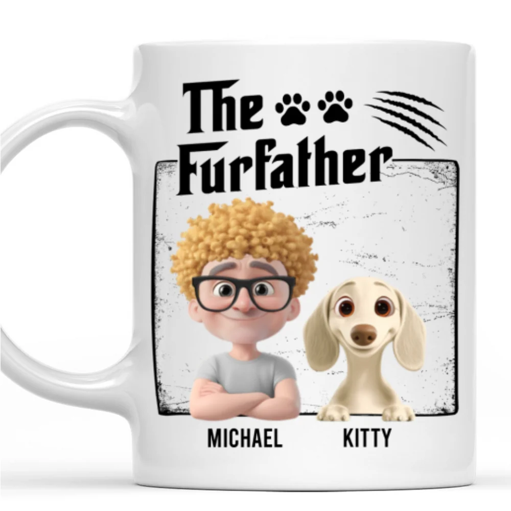 The Furfather - Personalized Custom Coffee Mug - Image 7