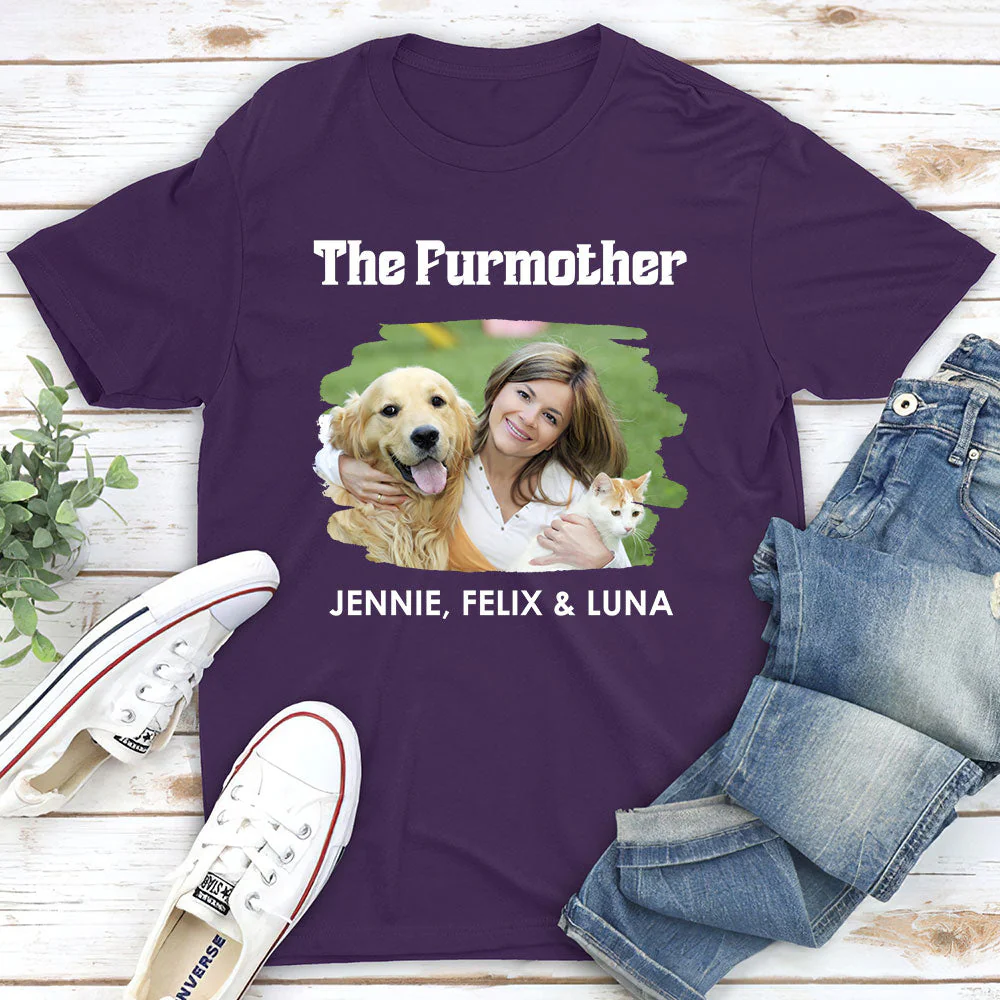 The Furparents Photo - Personalized Custom Unisex T-shirt - Image 3