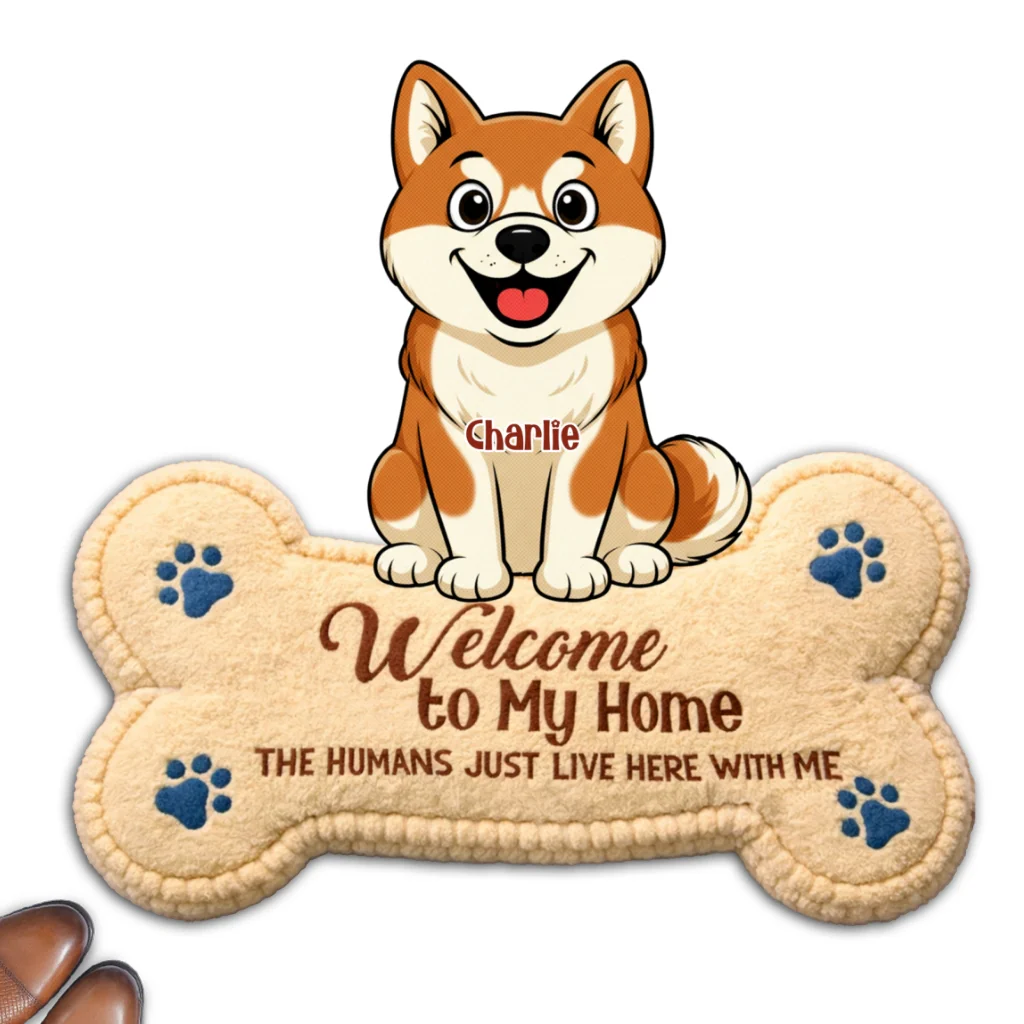 The Humans Live With Storybook Dogs - Personalized Custom Doormat - Image 8