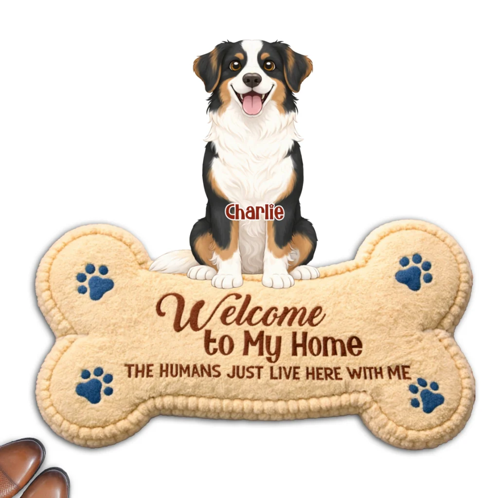 The Humans Live With Storybook Dogs - Personalized Custom Doormat - Image 8