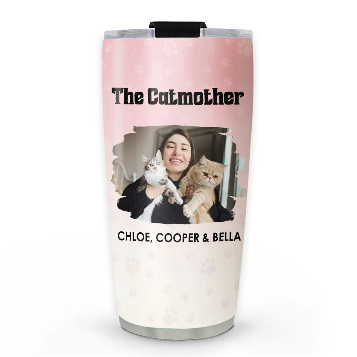 The Lovely Catmother Photo - Personalized Custom Tumbler
