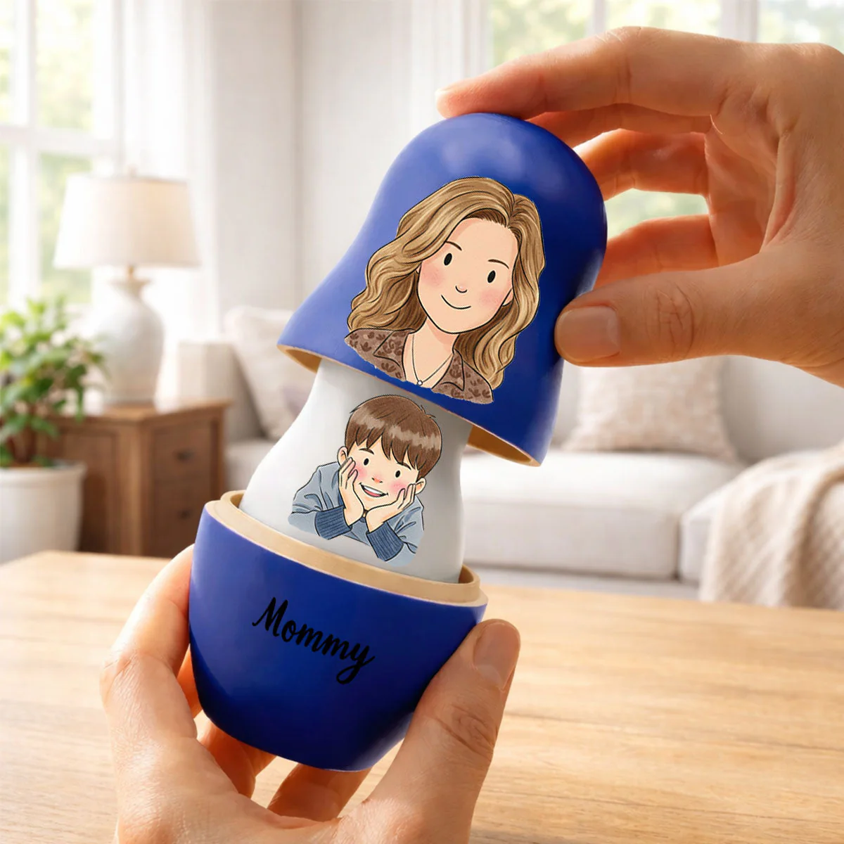 The Lovely Family - Personalized Custom Nesting Doll - Image 3