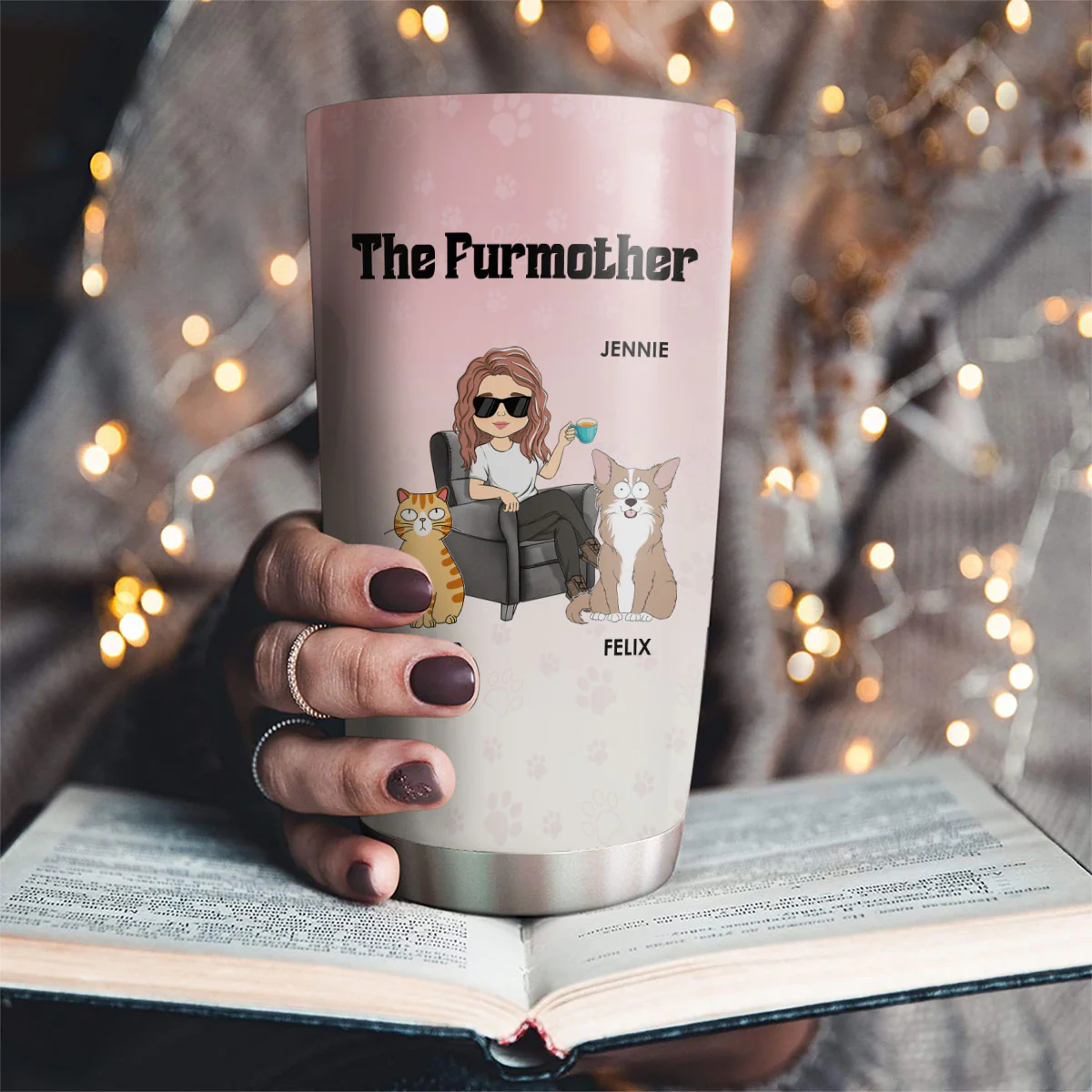 The Lovely Furmother - Personalized Custom Tumbler - Image 2
