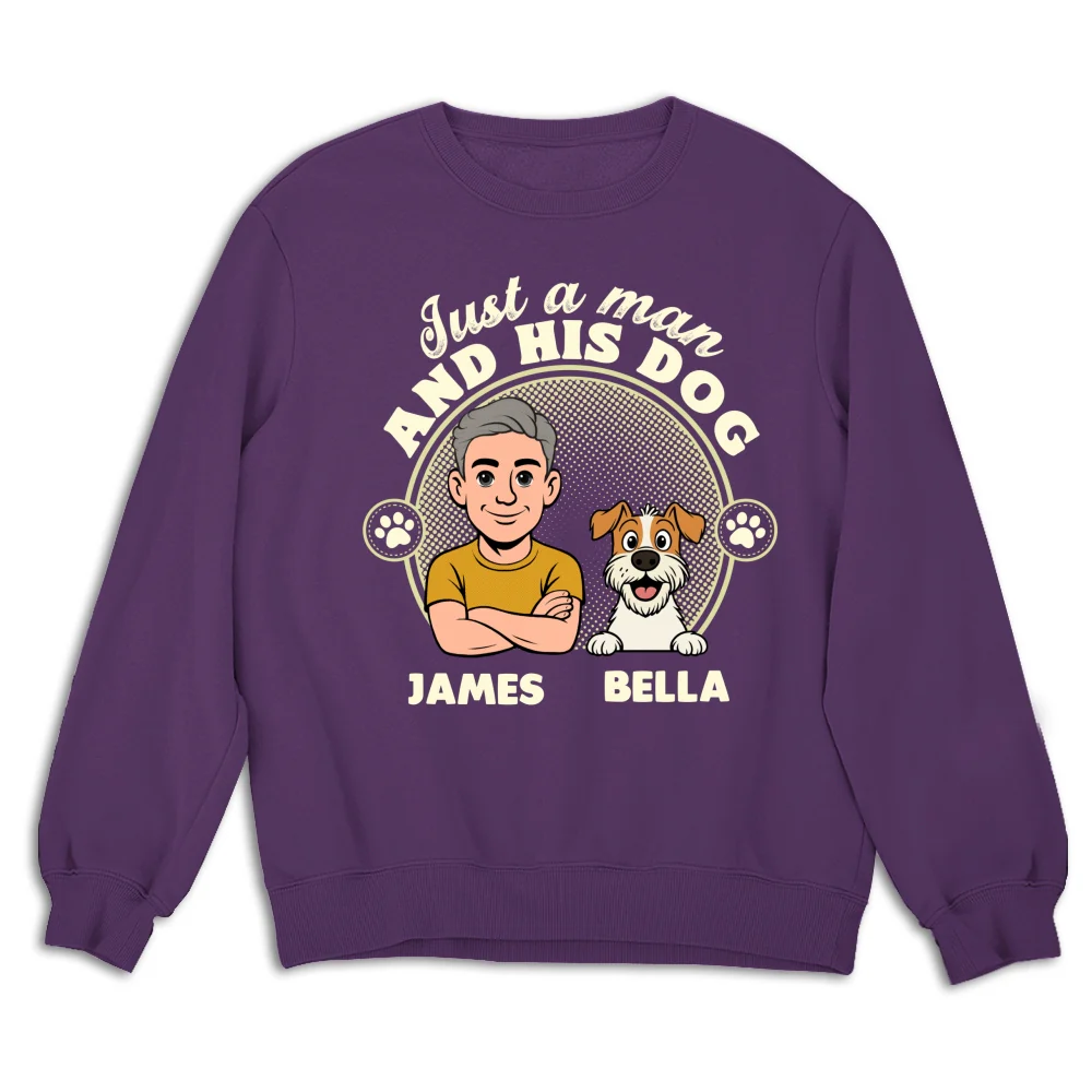 The Man And The Dog - Personalized Custom Sweatshirt - Image 7