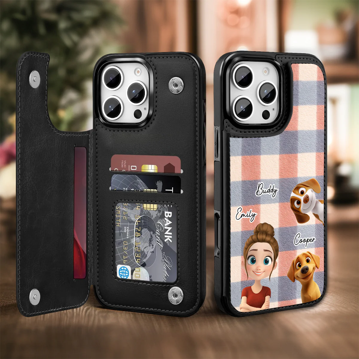 The Mom They Need - Personalized Custom Leather Phone Case - Image 3