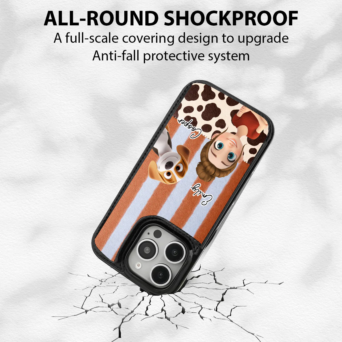 The Mom They Need - Personalized Custom Leather Phone Case - Image 6