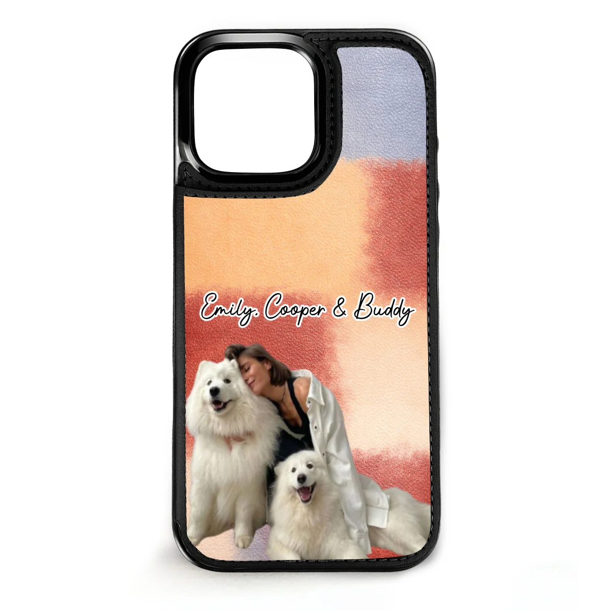 The Mom They Need Photo - Personalized Custom Leather Phone Case - Image 4
