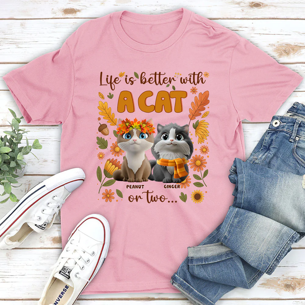The More Cats The Better - Personalized Custom Unisex T-Shirt - Image 2