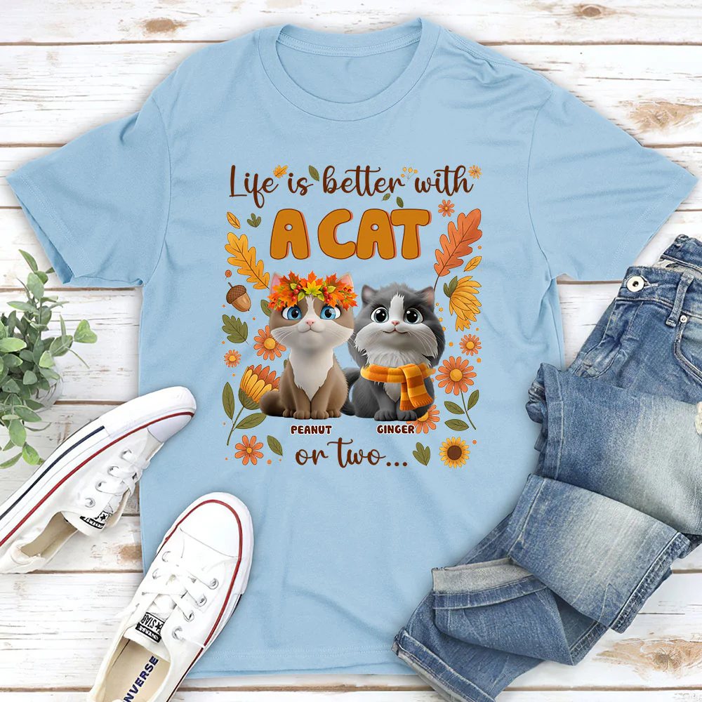 The More Cats The Better - Personalized Custom Unisex T-Shirt - Image 4