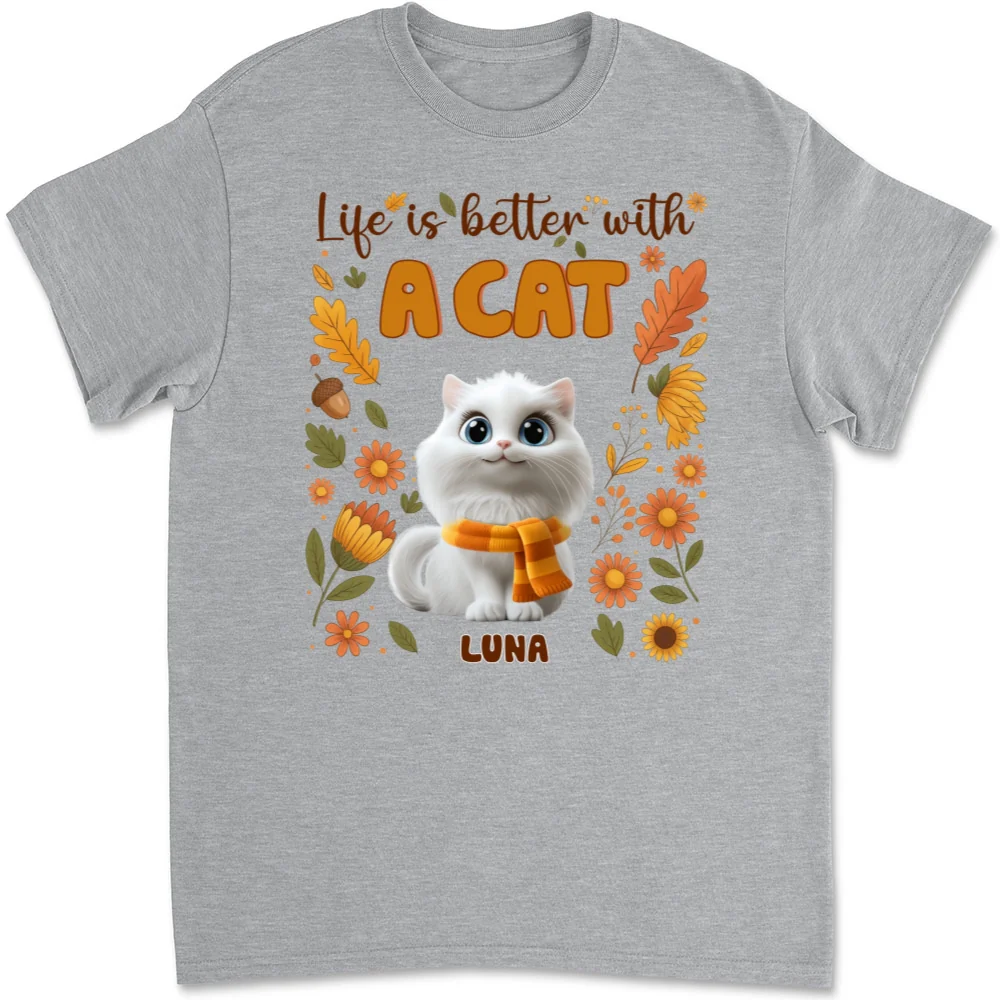 The More Cats The Better - Personalized Custom Unisex T-Shirt - Image 6