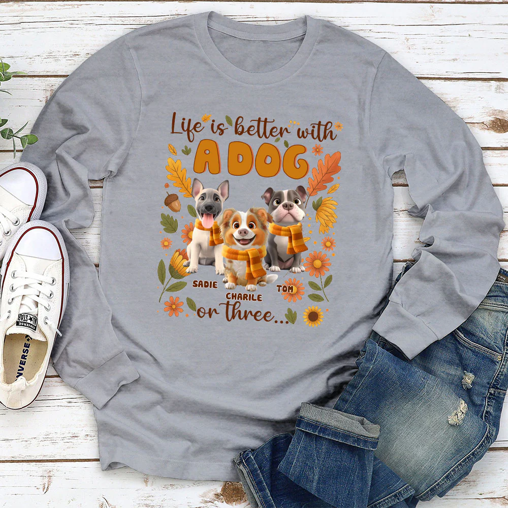 The More The Better - Personalized Custom Long Sleeve T-shirt - Image 2