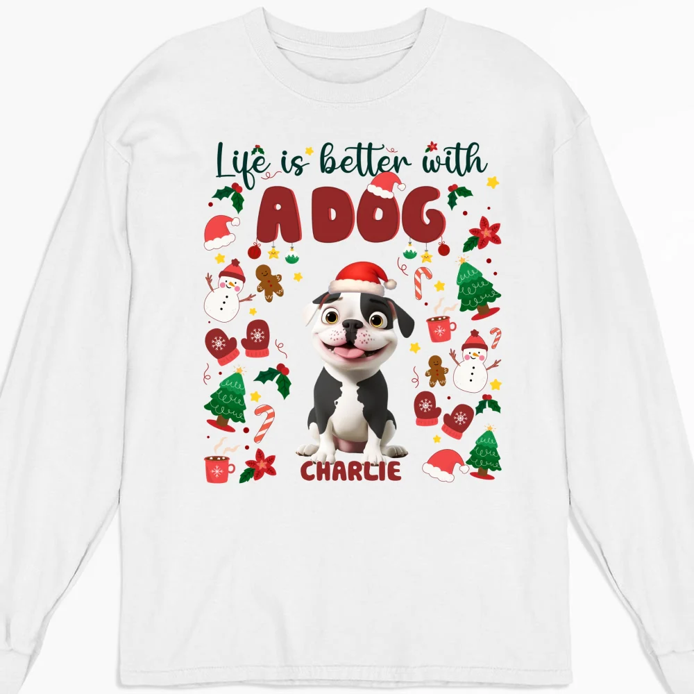 The More The Better Snow Ver - Personalized Custom Long Sleeve T-Shirt - Image 4