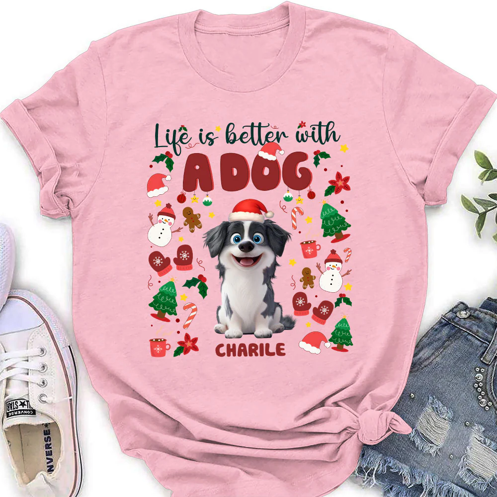 The More The Better Snow Ver - Personalized Custom Women's T-Shirt - Image 2