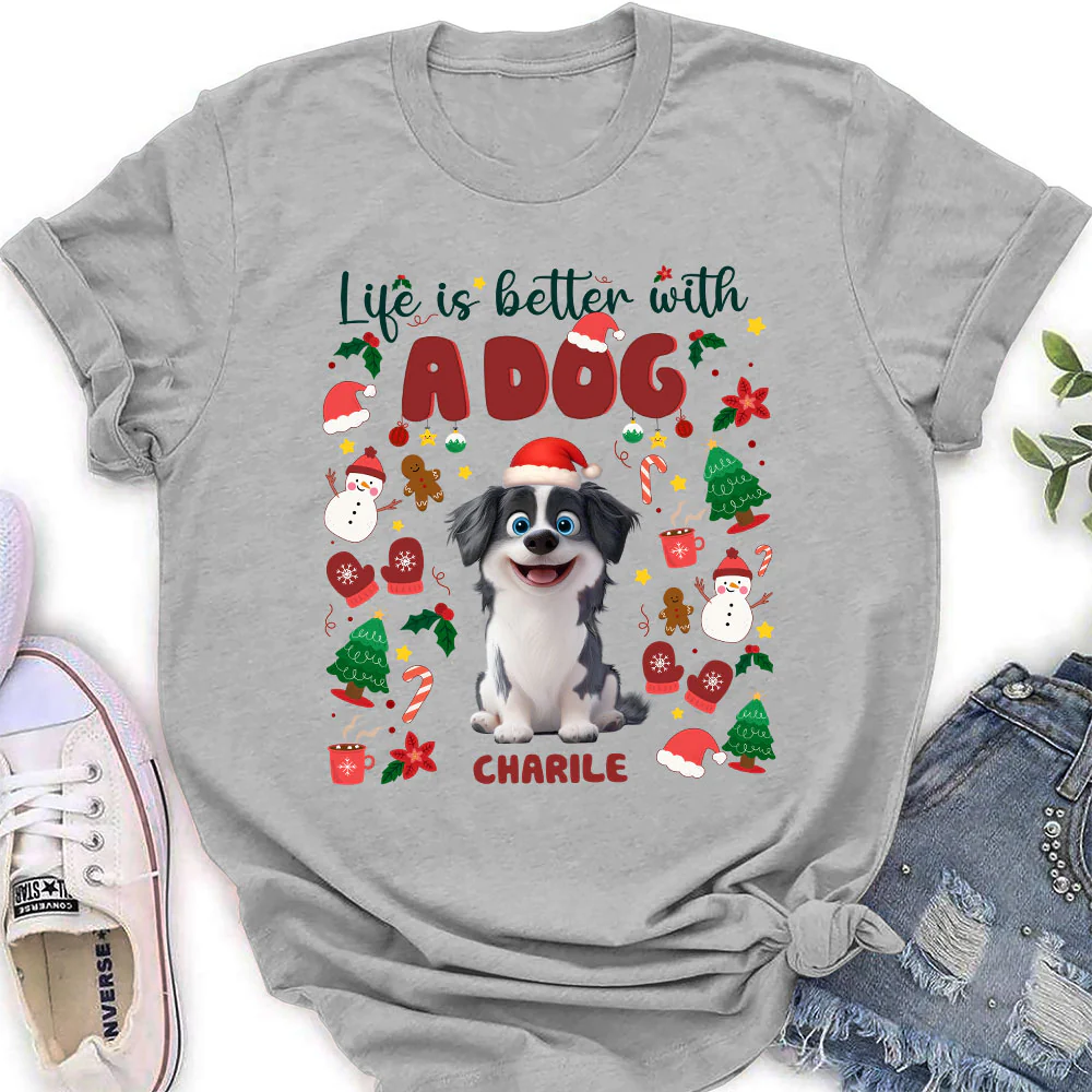 The More The Better Snow Ver - Personalized Custom Women's T-Shirt - Image 3