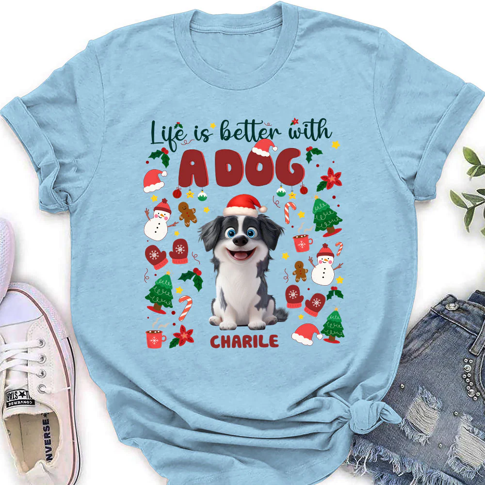 The More The Better Snow Ver - Personalized Custom Women's T-Shirt - Image 4