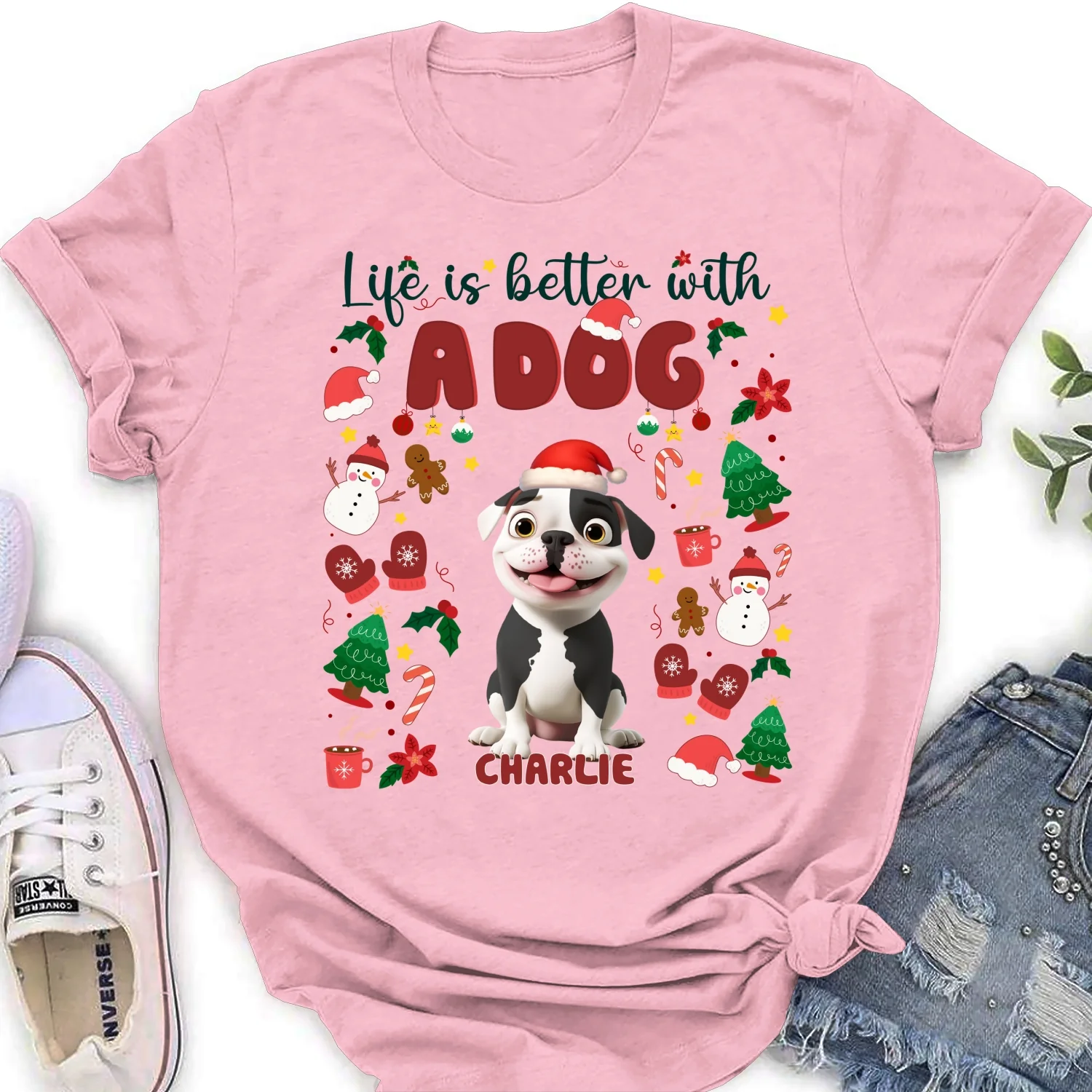 The More The Better Snow Ver - Personalized Custom Women's T-Shirt - Image 6
