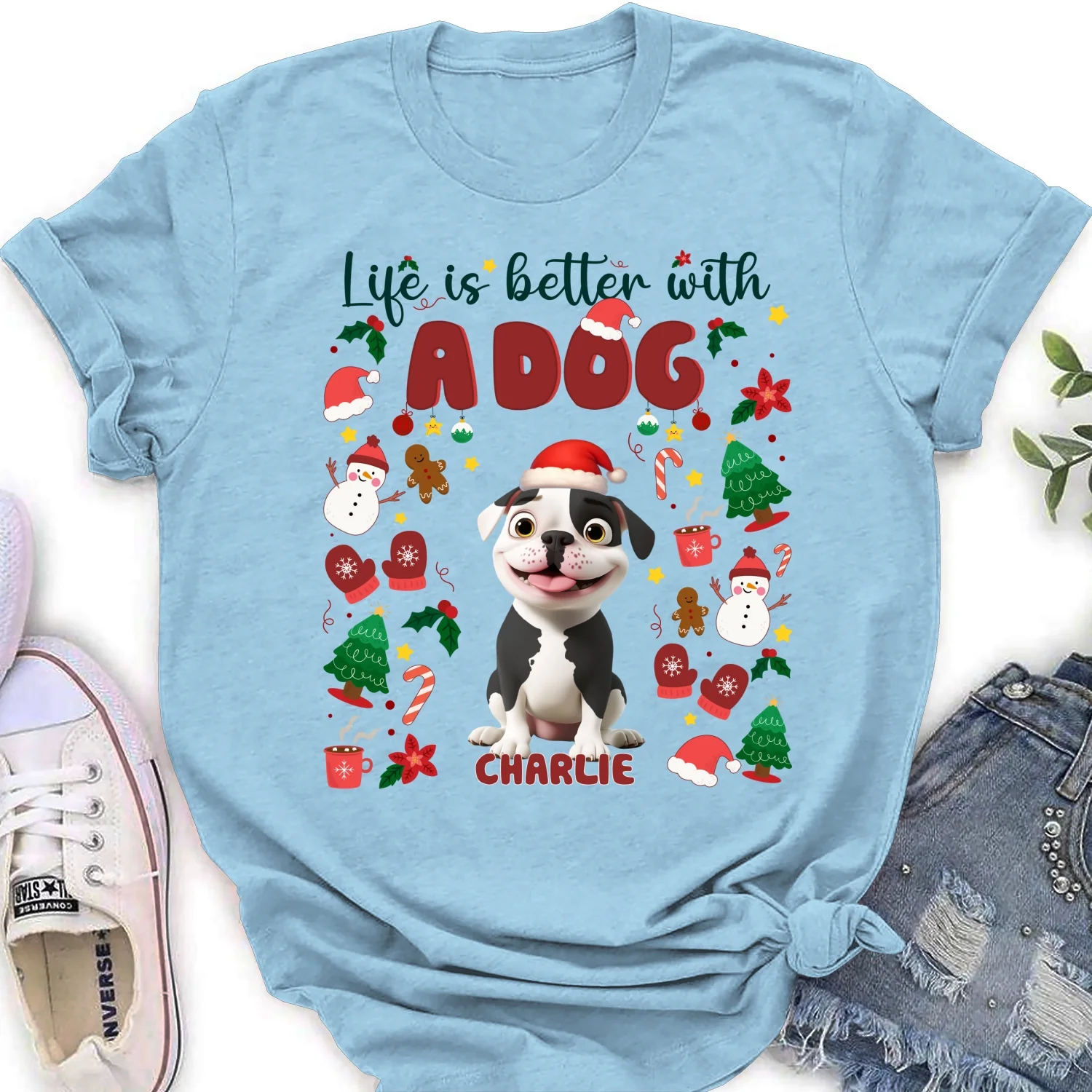 The More The Better Snow Ver - Personalized Custom Women's T-Shirt - Image 8
