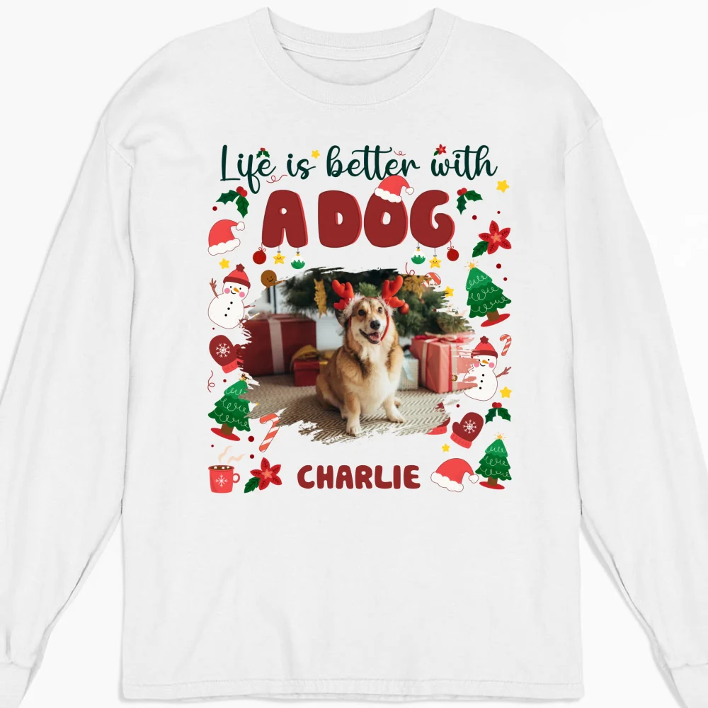 The More The Better Snow Ver Photo - Personalized Custom Long Sleeve T-Shirt - Image 4