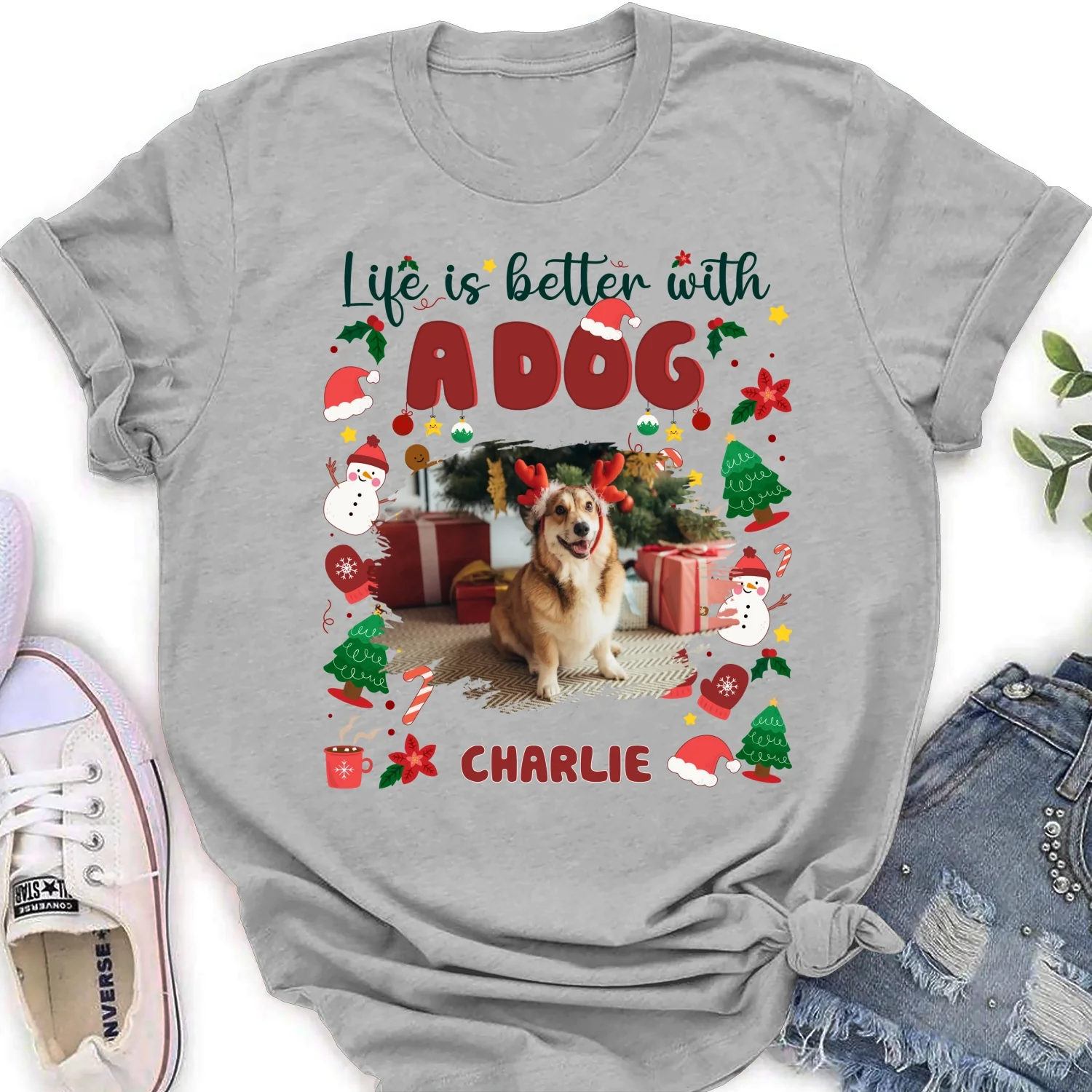 The More The Better Snow Ver Photo - Personalized Custom Women's T-Shirt - Image 6