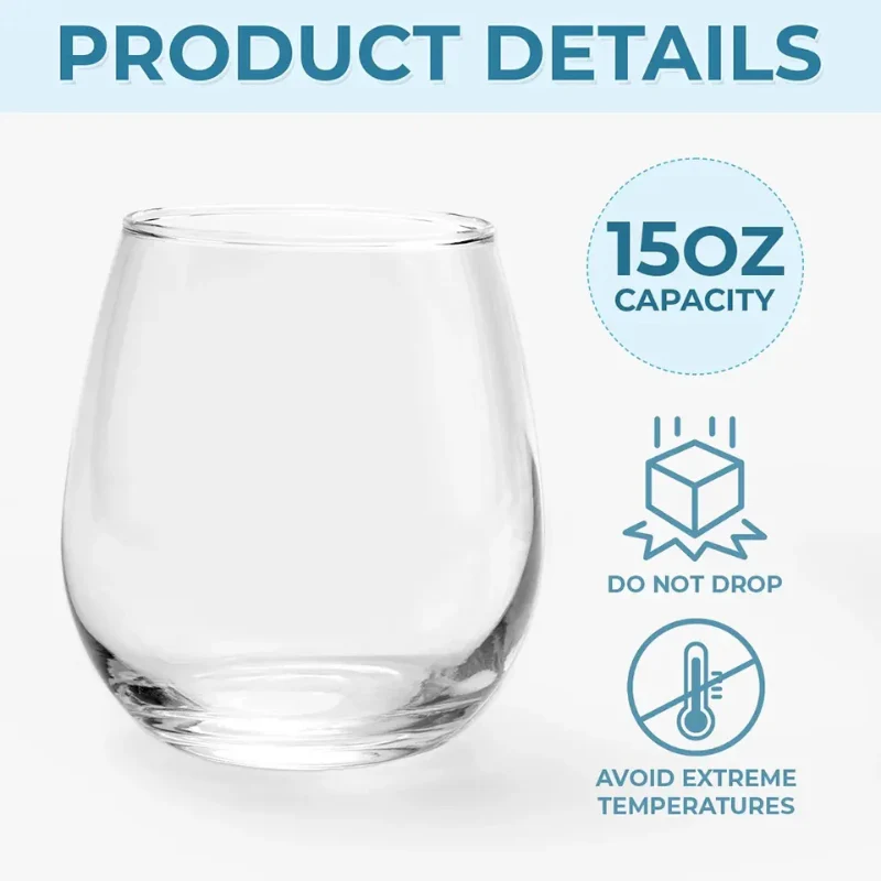 The One Who Loves Dog - Personalized Custom 3D Effect Wine Glass - Image 5