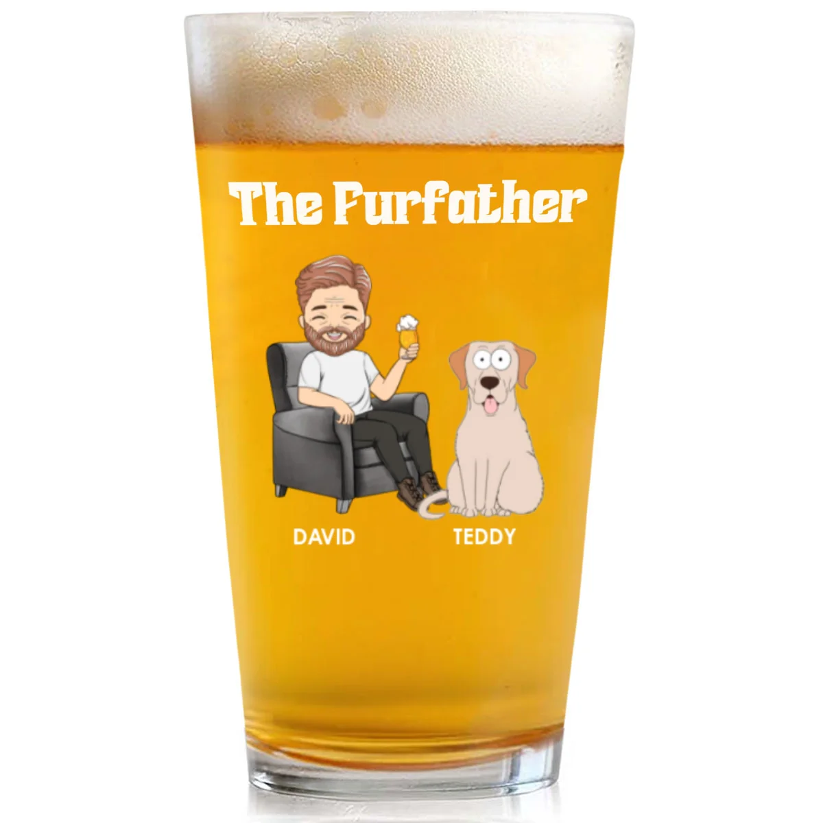 The Petfather - Personalized Custom Beer Glass - Image 5