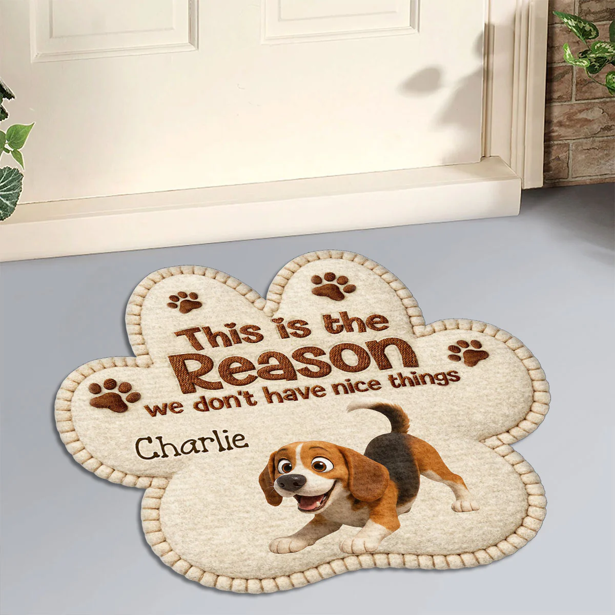 The Reason Why - Personalized Custom Doormat - Image 2