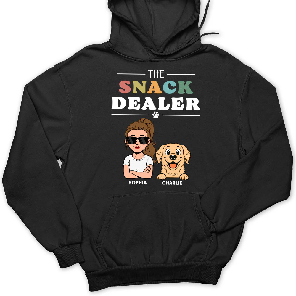 The Snack Dealer And Comic Dogs - Personalized Custom Hoodie