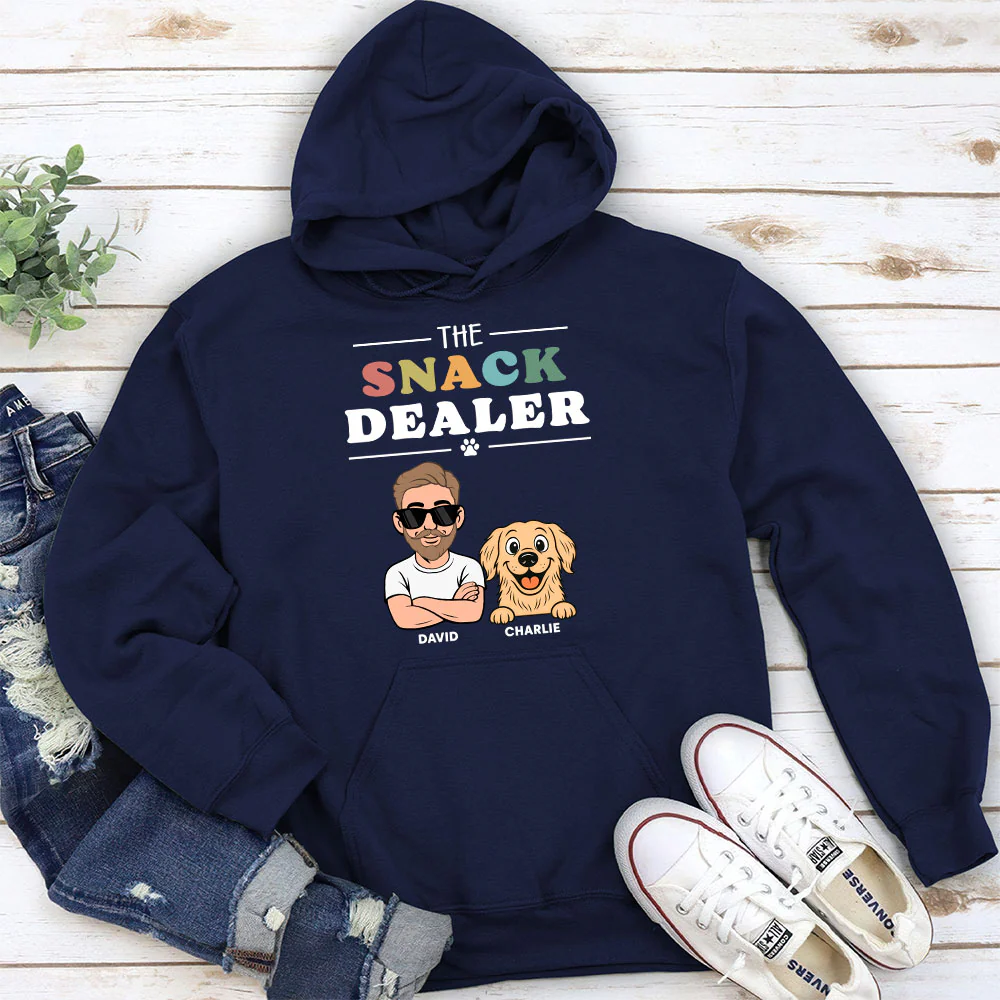 The Snack Dealer And Comic Dogs - Personalized Custom Hoodie - Image 3
